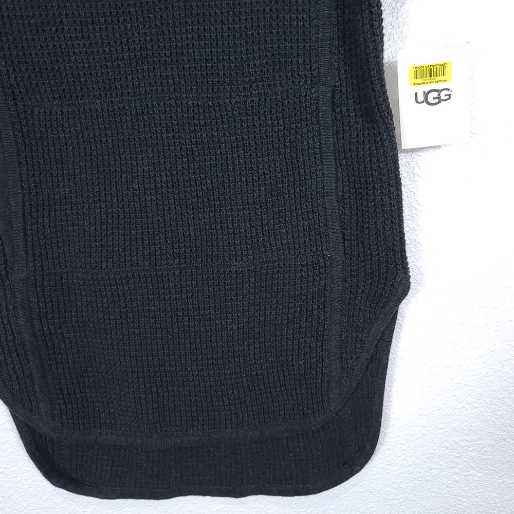 UGG Selby Turtleneck Chunky Knit Charcoal Gray Sweater - Picture 6 of 15